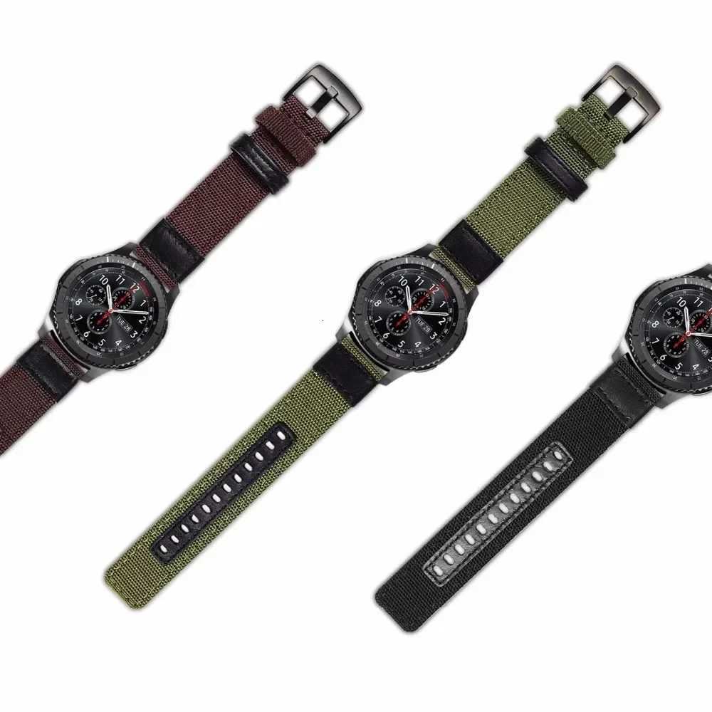 22mm 20mm Wrist Strap for Samsung Galaxy Watch 6 5 4 3 5Pro 40mm 44mm 42mm 46mm Gear S3 Frontier Classic Nylon Woven Sport Band W250811