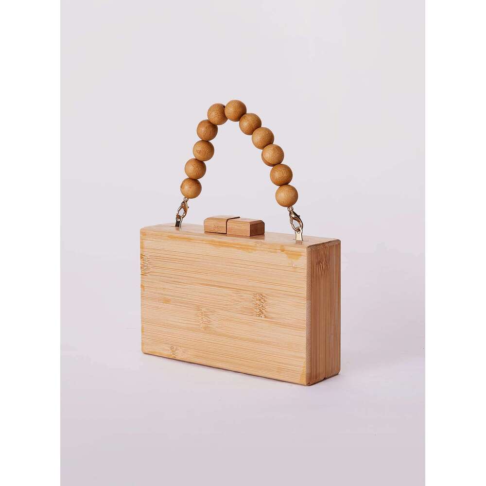 Vintage Handmade Bamboo Handheld Casual Shoulder Crossbody Small Bag