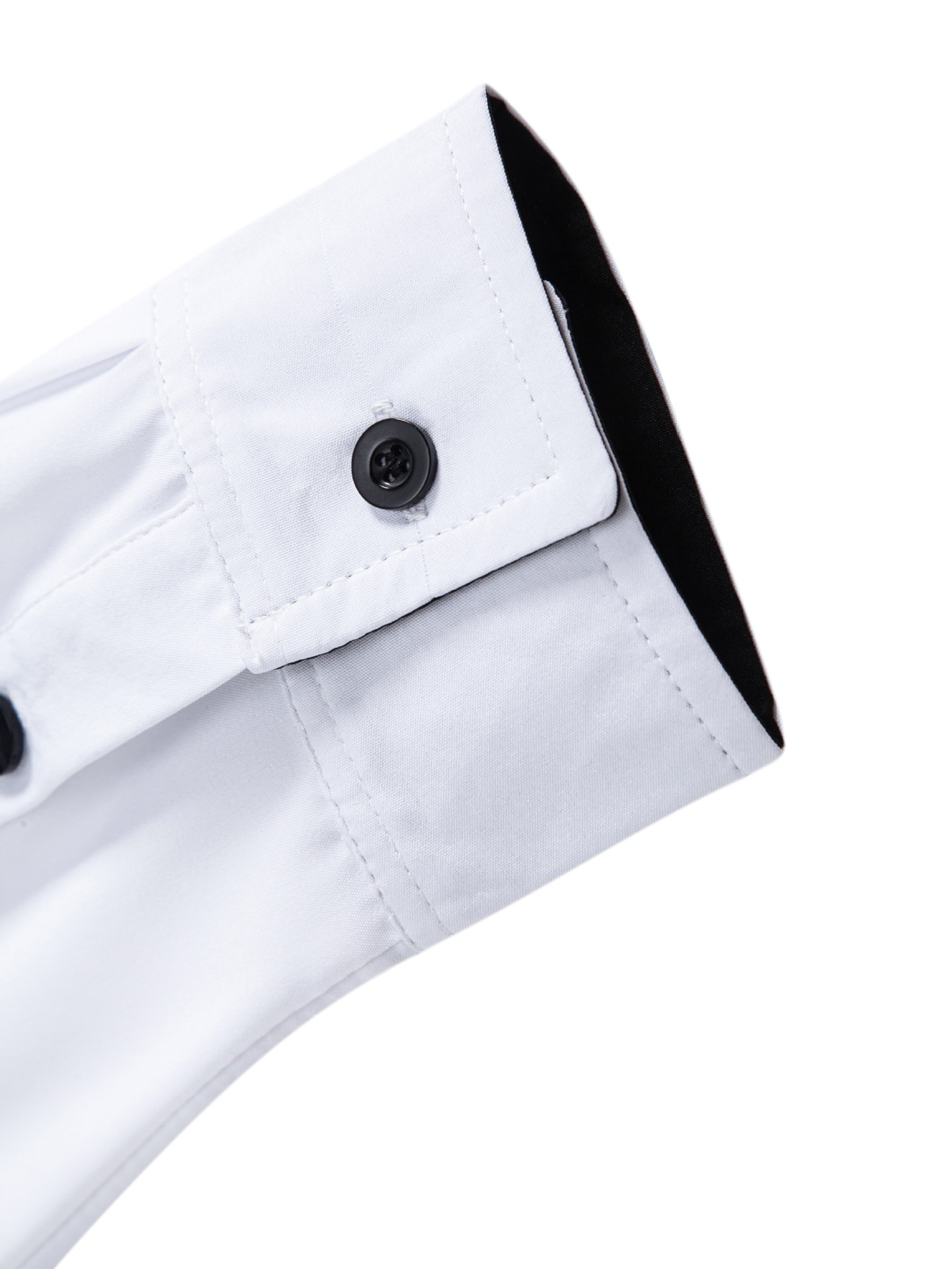 New men's long shirt, simple and casual Korean-style business commuting fitted pocket long-sleeved shirt European code: S-3XL