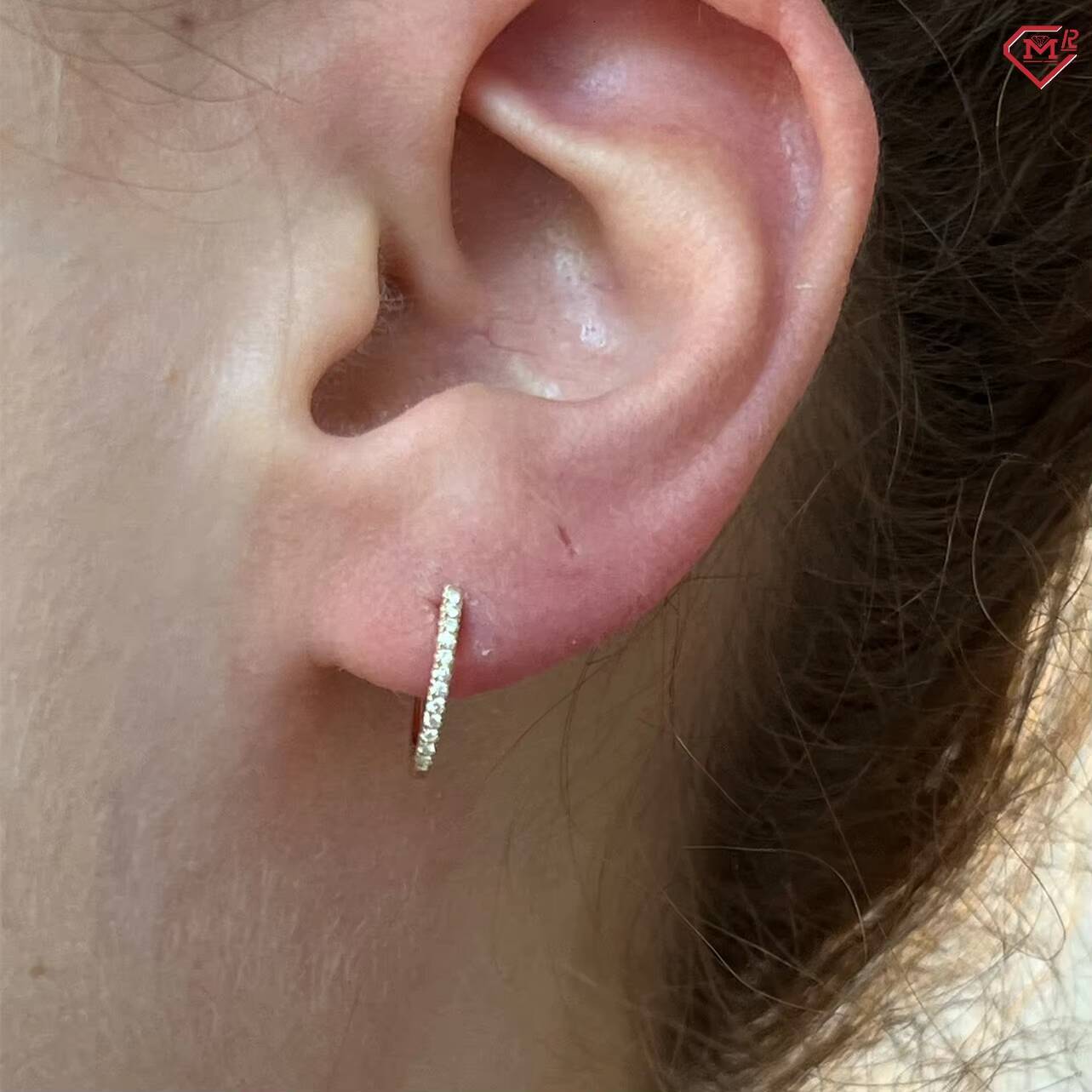 Gorgeous Moissanite Hoop Earrings Iced Out VVS Shiny Oval Style 925 Silver Moissanite Earrings