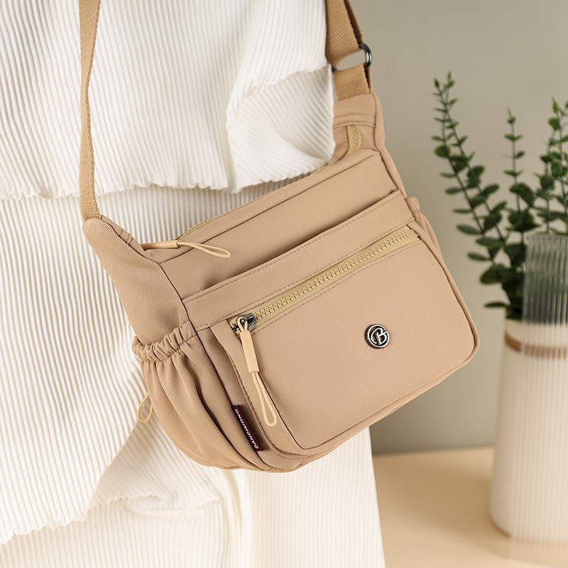 Lightweight Nylon Cloth Women's 2025 New Style Simple Casual Multi-compartment Single Shoulder Crossbody Mom Bag ddmymoon