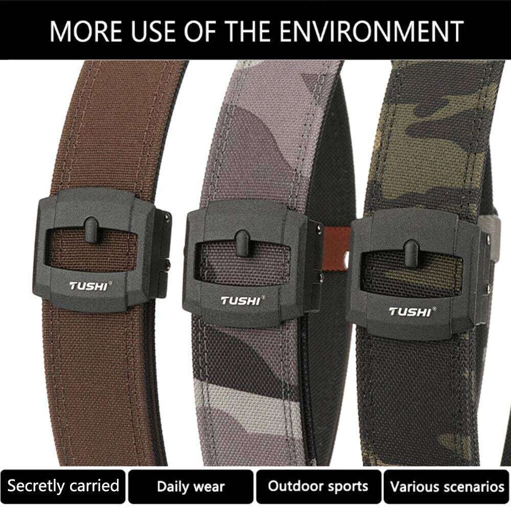 New Men's Outdoor Camouflage Tactical For Men Military Gun Mountaineering Belt Nylon Waist Work IPSC Belts