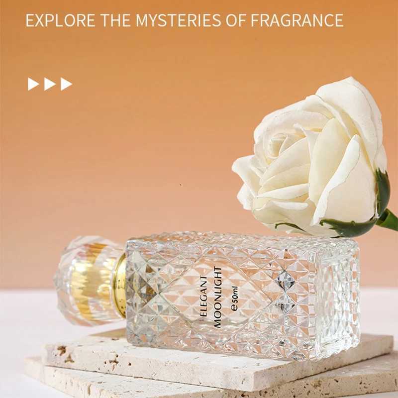 Moonlight Elegant Perfume Platinum Ladies Diamond Fragrance Lasting Freesia Fragrance Charm Vanilla Pheromone 50ml Glass Bottle XJ250811