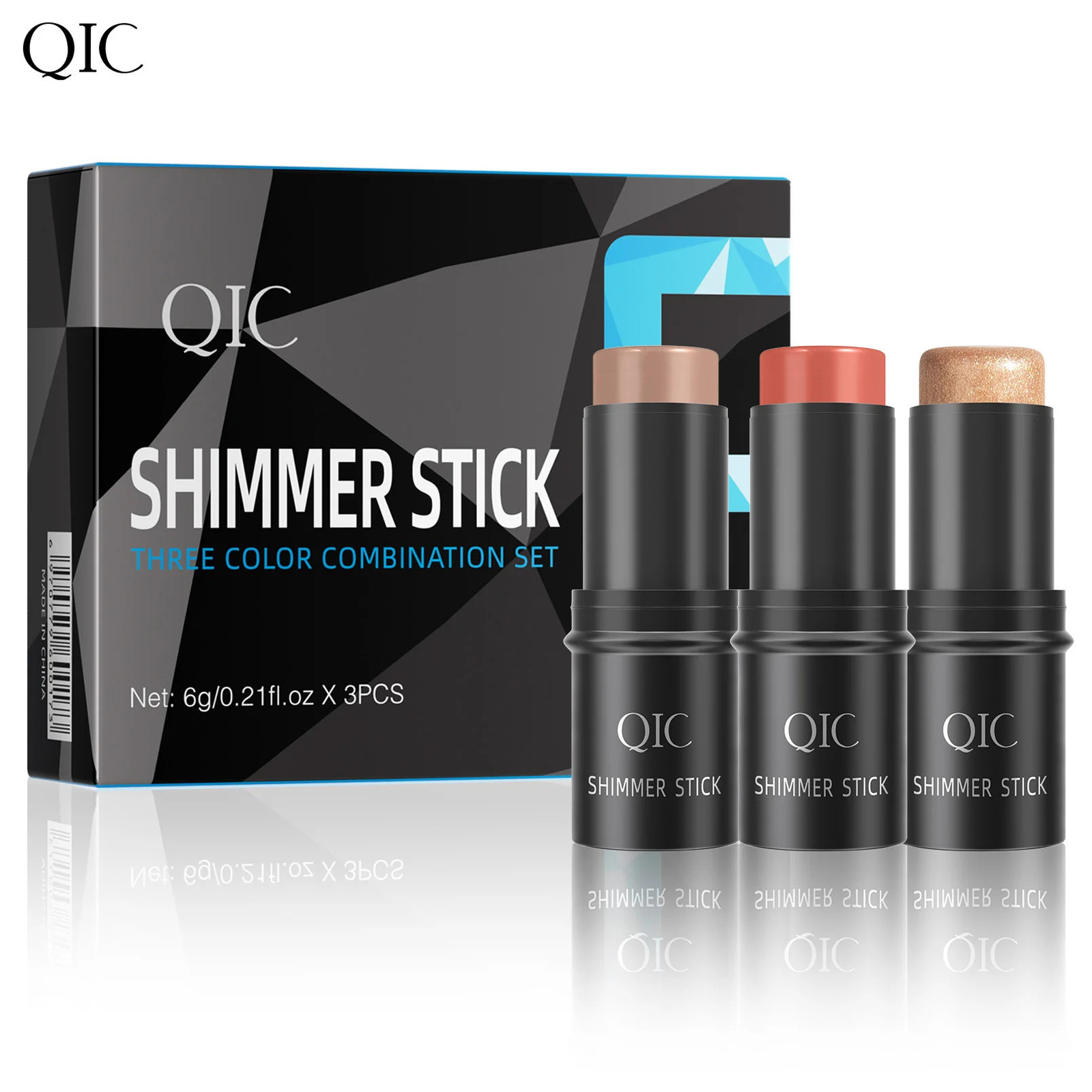 3-piece makeup stick moisturizing highlighter and bronzer brightener and concealer long-lasting and smooth face highlighter 250811