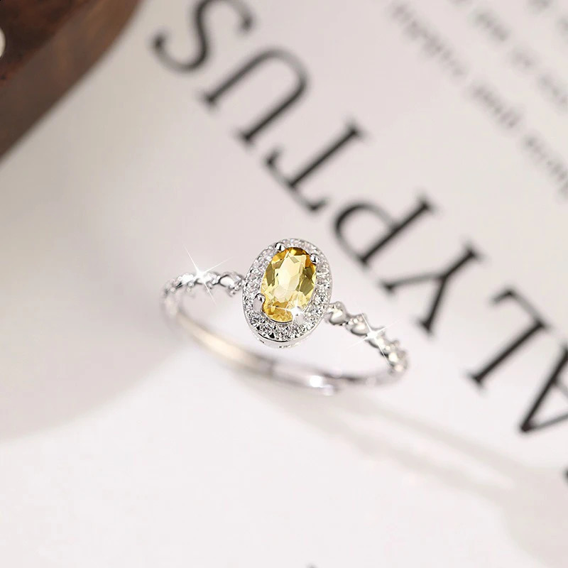 TrustDavis 925 Sterling Silver Womens Fashion Sweet Natural Crystal Stone Adjustable Ring for Women Girls Jewelry Gift DS4422 250807