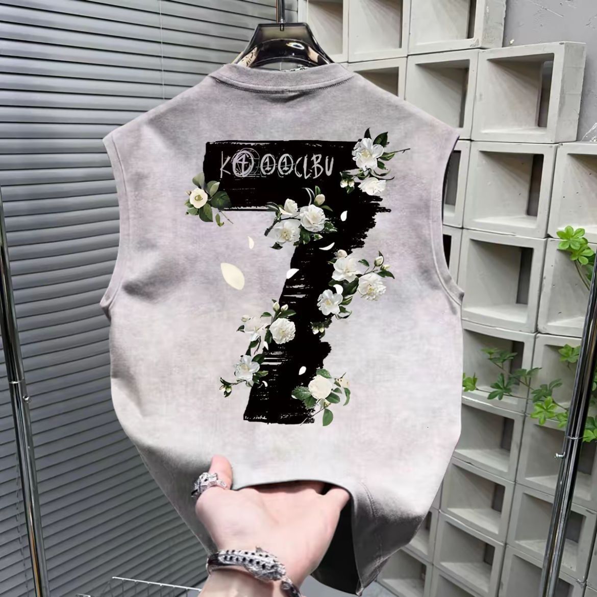 2025 New Fashion Trendy Brand Tie-Dye Men's Sleeveless Vest Casual Loose Summer Stylish Sports T-Shirt Top