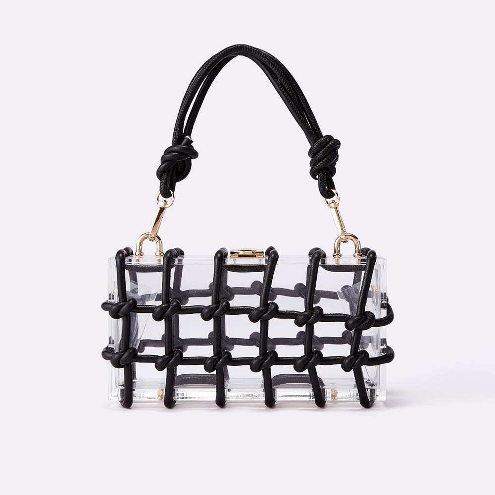 Women Handbag Shining Rhinestone Handmade Evening Handbags Acrylic Clutch Bag