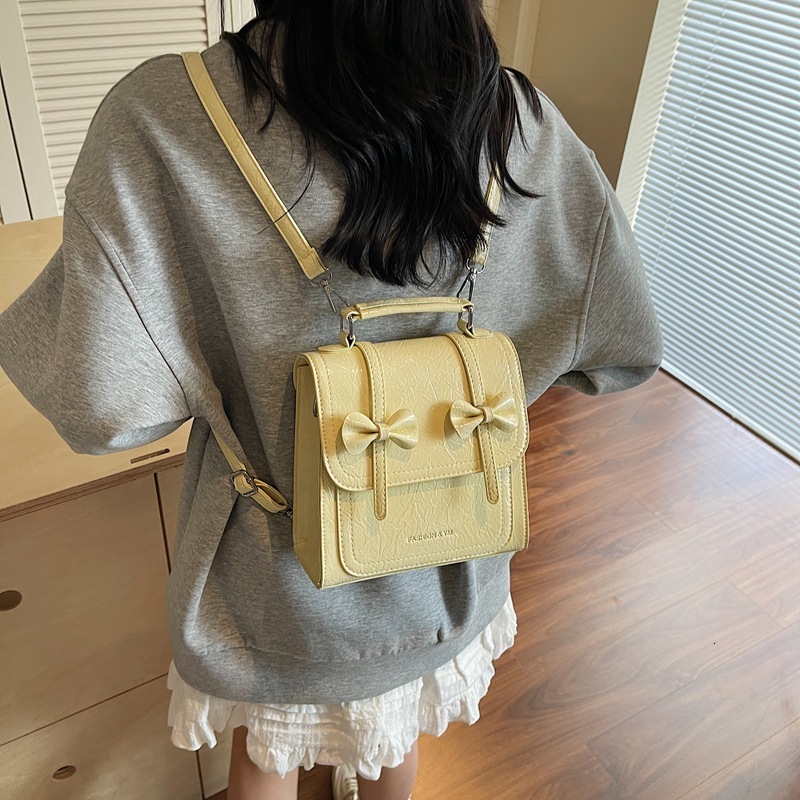 This Year's Trend Butterfly for Women 2025 New Simple Casual Stylish College Style Handheld Small Backpack ddmymoon