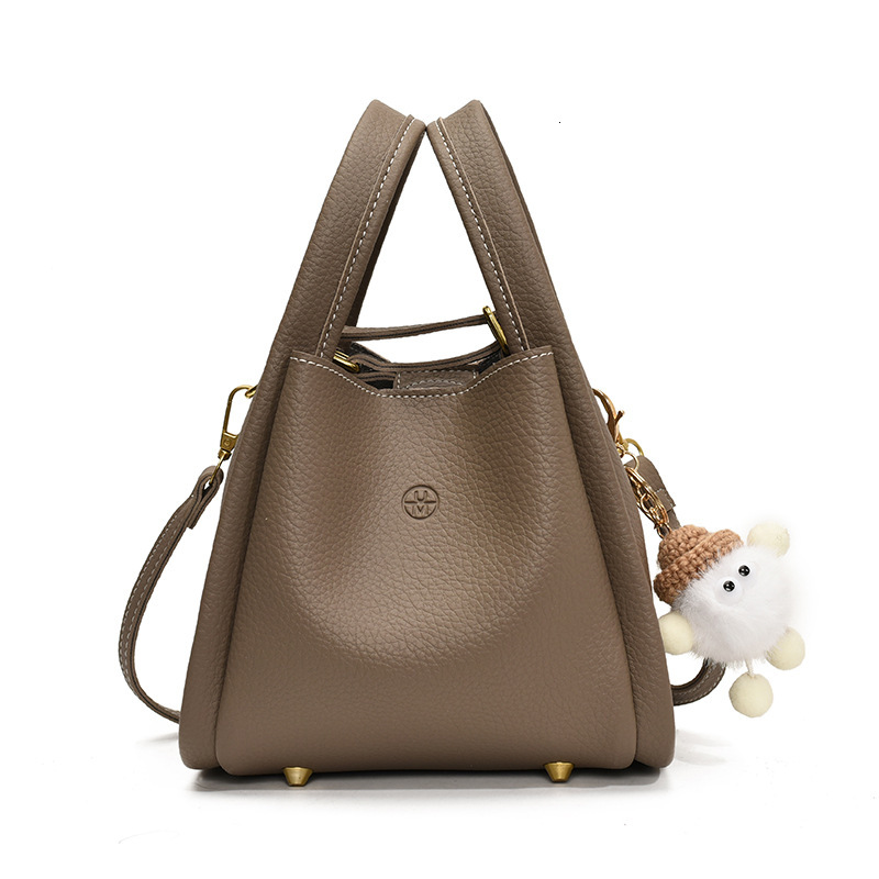 Lychee Pattern Basket for Women 2025 New High-End Niche Handbag Single Shoulder Crossbody Bag ddmymoon