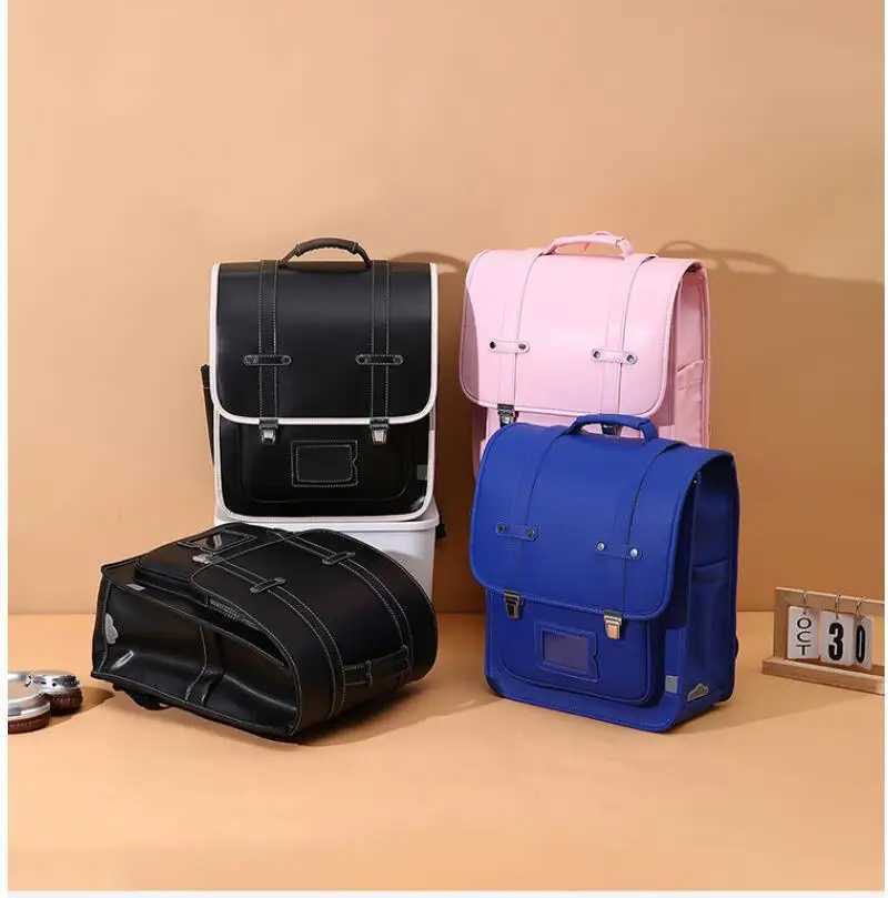 Children Randoseru Backpack Kids Japanese School Backpack for Girls Japan Elementary School Students Schoolbag Spine Protection M250811