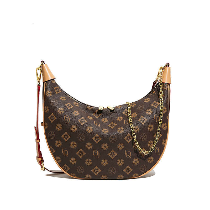 DHessentials Oversized Pea Pod Shoulder Bag - Fashionable PU Crossbody Purse for Women, Large Moon Dumpling Bag (36x23x9cm, 550g)