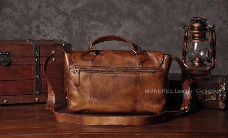 Vintage Genuine Messenger men Leather Shoulder Men Crossbody Male Sling Leisure Bag Tote Handbag Brown Grey