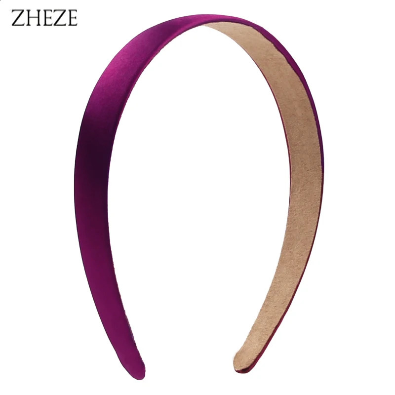 20Pcs/Lot 2CM Width Solid Plain Satin Hairband Girls Head Hoop DIY Hair Accessories Classic Headband For Women Wholesale 250805