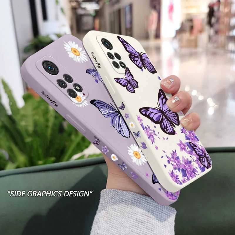 Purple Butterflies Phone Case For Redmi Note 14 13 12 12S 11 11S 10 10A 10T 10S 9T 9 8 7 Pro Plus 10C 9T 4G 5G Cover XJ250811