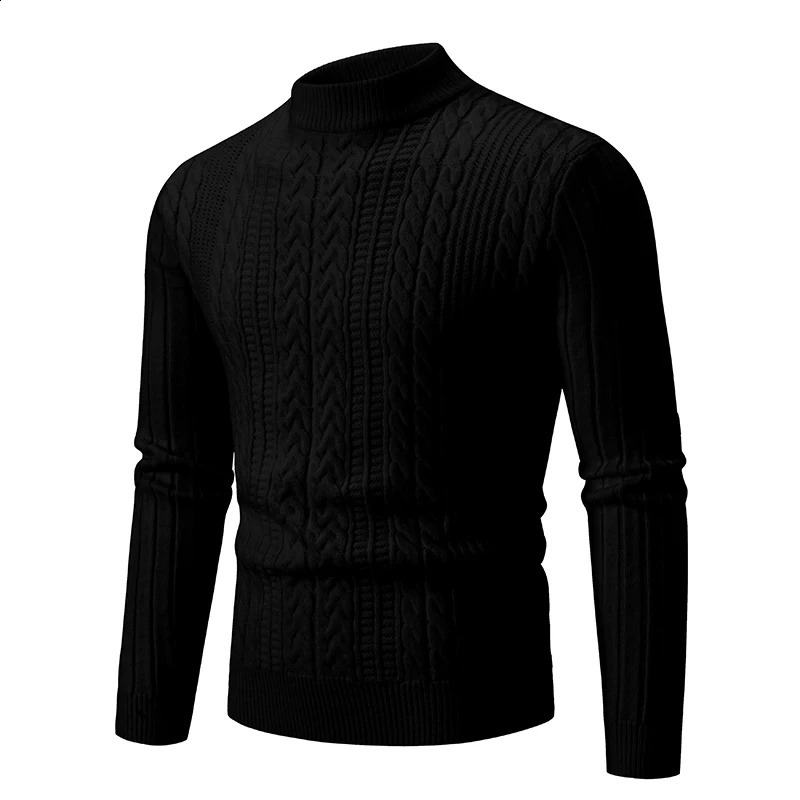 Knitted Cashmere Mens Sweater Round Neck Pullover Autumn Knitted Jacquard Sweater Base Sweater Mens Clothing 250806