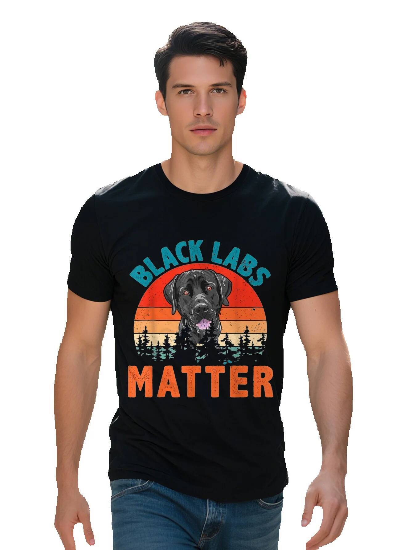 Vintage Retro Black Labs Matter Funny Pet Dog Lover T Shirt 5a3f1 d9c28