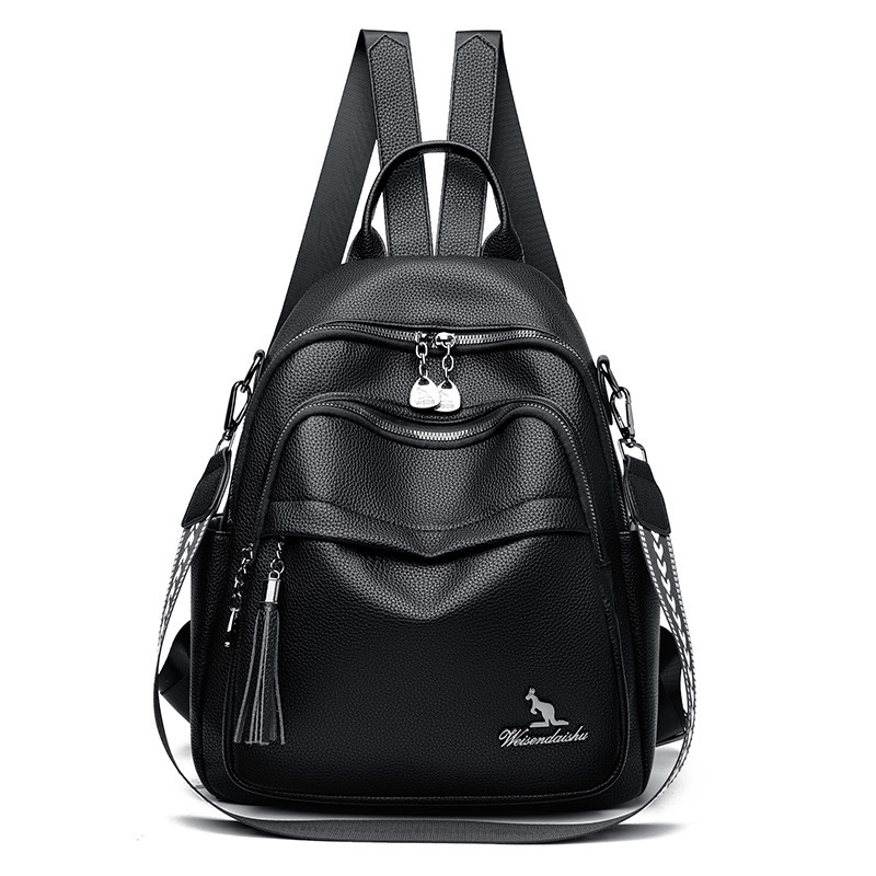 Soft Leather 2025 New Multi-use Casual Travel Large Capacity College Student Backpack ddmymoon