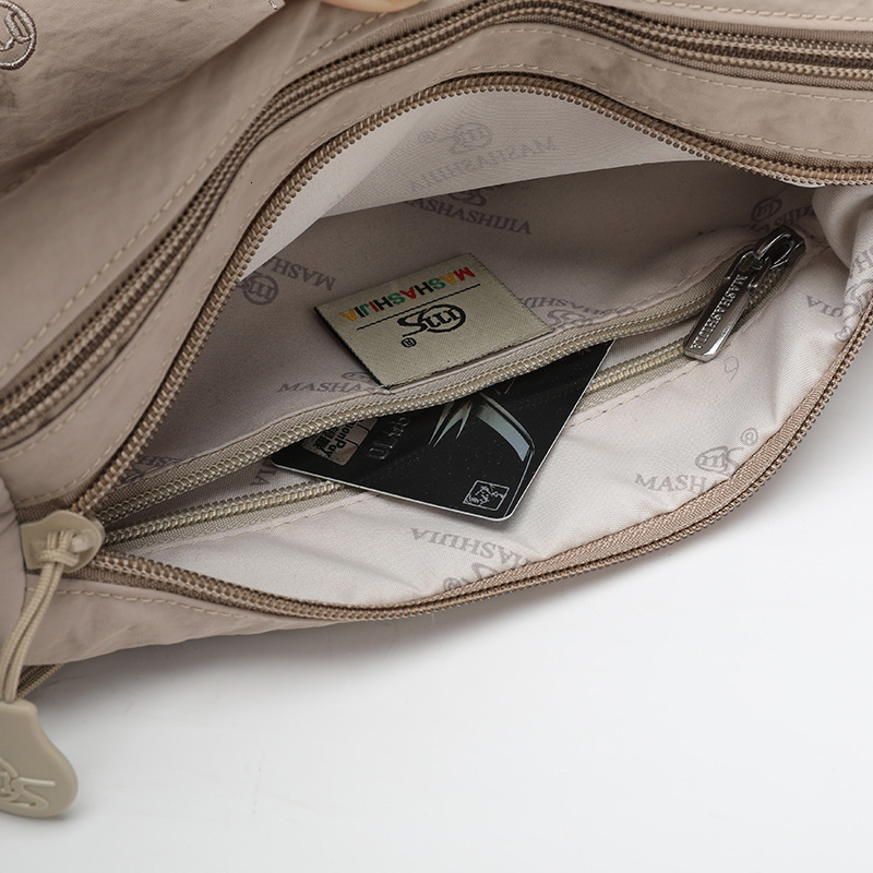 Multi-compartment Large Capacity Single Shoulder Crossbody for Women, New Outdoor Travel Waterproof Ultra-light Nylon Bag ddmymoon