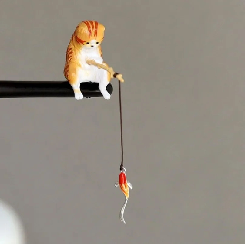 Cute Hairpin Cat Fishing - Sandalwood Hair Accessories Women Gift 250807