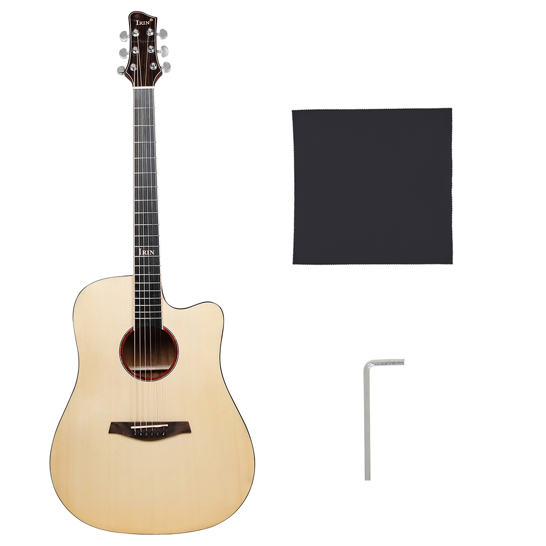 IRIN Factory Sale Upscale Spruce Mahogany Wood Guitars Singing Live Performance Examination 40 Inch GA Acoustic Guitar