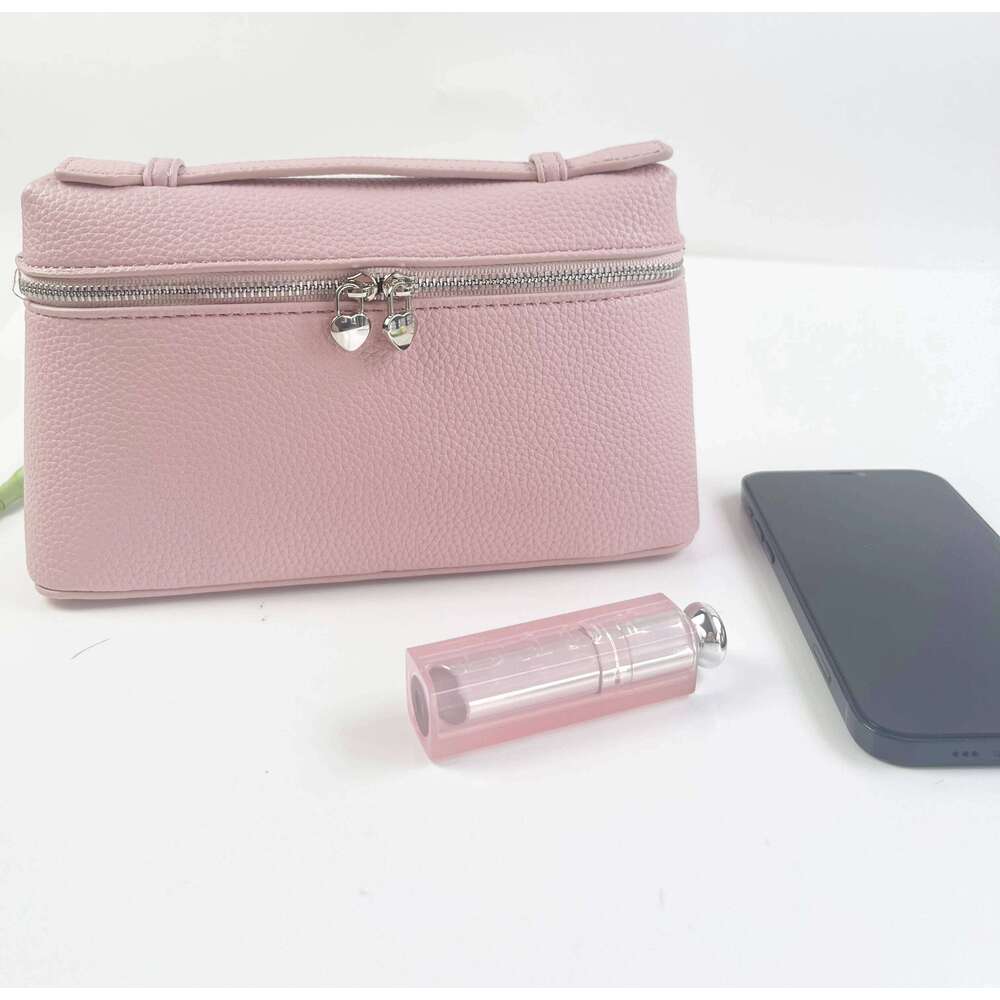 Fashion Women PU Lychee Leather Lunchbox Bag Mini Handbag Spring Summer Compact Sweet Shoulder Crossbody Purse