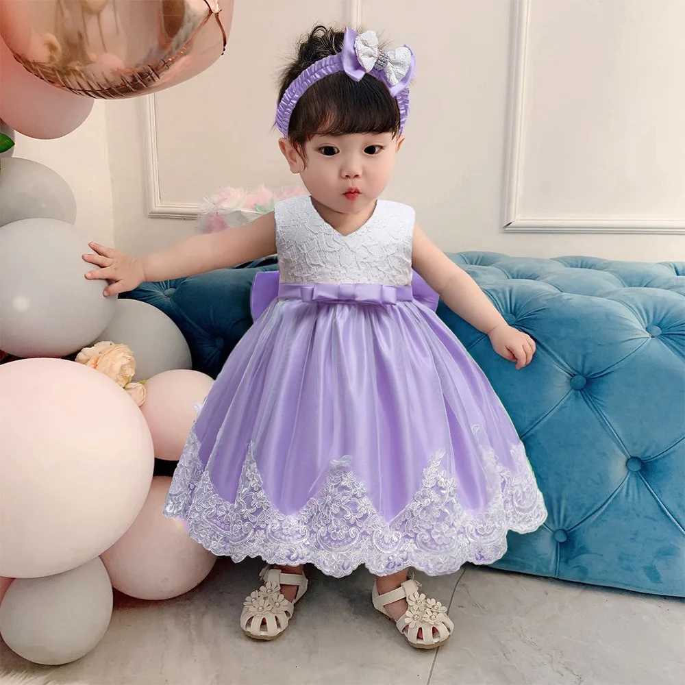 Fairy Party Kids Dress Summer Lace Vintage Casual Dance Wear Stage Show Baby Flower Girl Dress Kids Clothes Childrens Clothing W250811