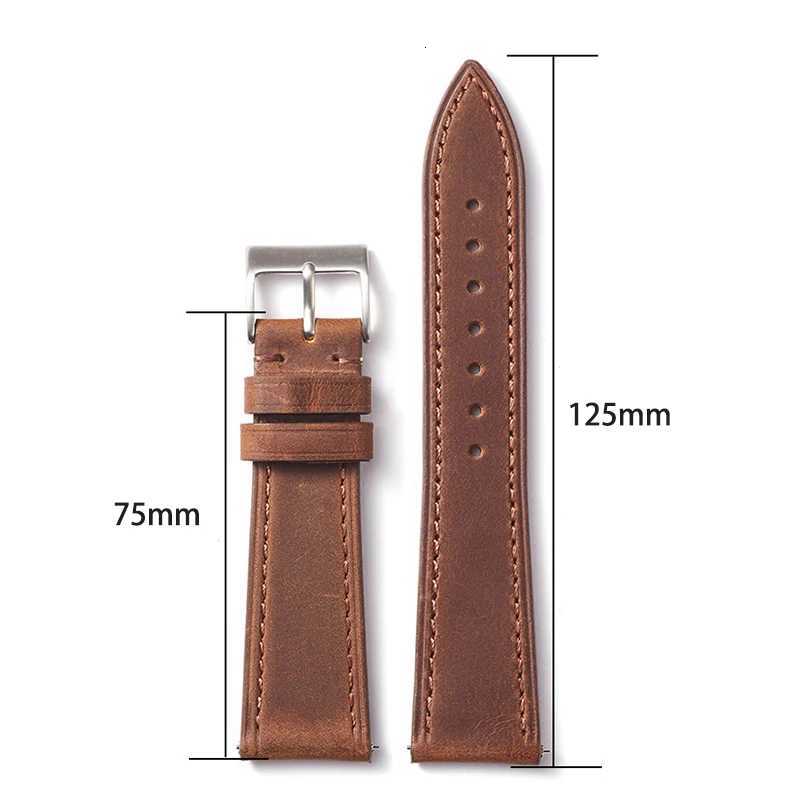 Vintage Watch Strap Quick Release 18mm 19mm 20mm 21mm 22mm Cowhide Watchband Smart Watch Strap Accessories BraceletZ106 W250811
