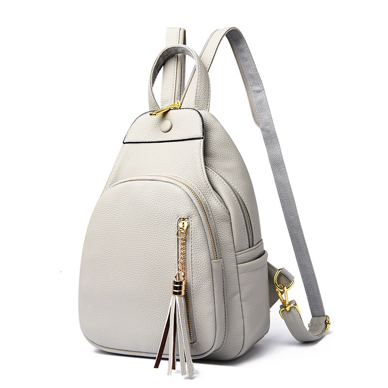 Women Chest Bag New Fashion Soft Leather Casual Ladies College Style Small Backpack ddmymoon