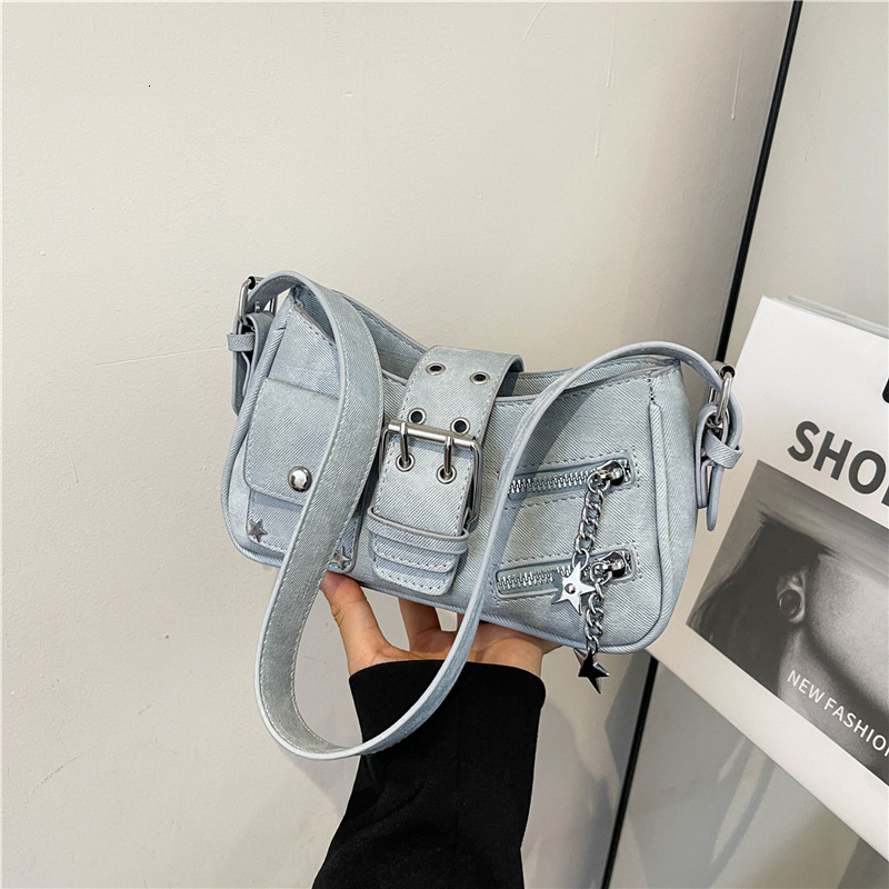 2025 Autumn New Spicy Women s Armpit Bag bag New Star Studded Handbag Cool Motorcycle Style Women s Shoulder Bag Retro Vintage Vintage women s Autumn 