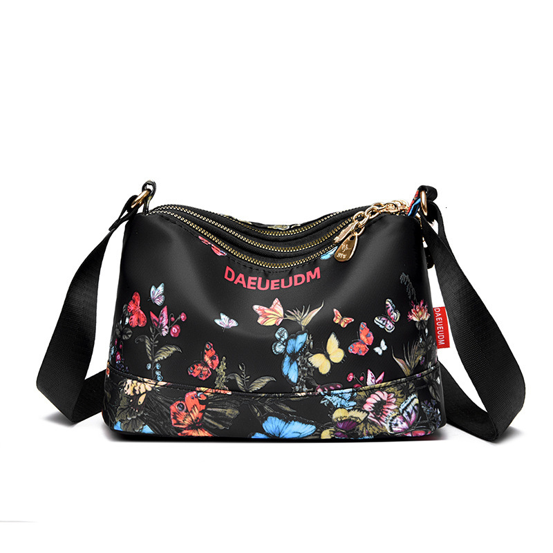 Fashion Trend Printed Women's Multi-Compartment Crossbody 2025 New Casual Waterproof Large Capacity Shoulder Bag ddmymoon