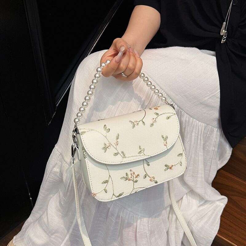 Trendy Lace 2025 New Fashion Pearl Handbag High-End Shoulder Crossbody Bag For Women