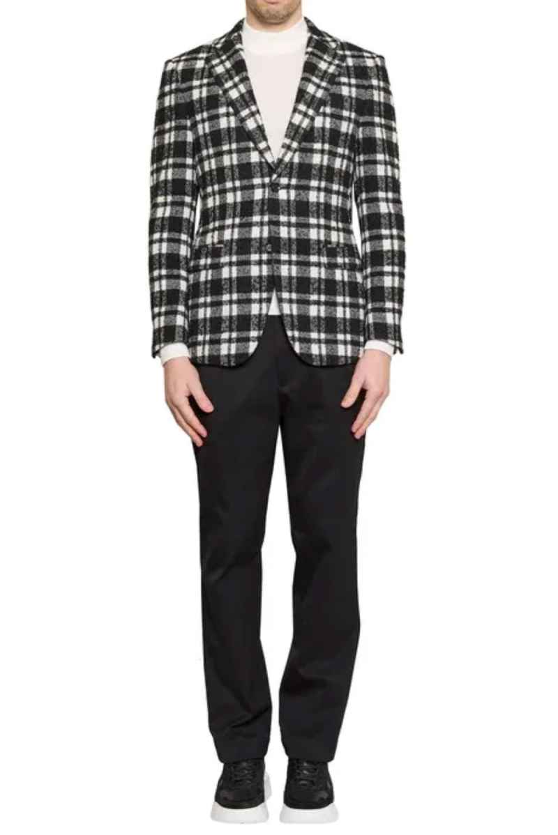 Stylish Striped Suit 2-piece Jacket and Pants Handsome Men Single Breasted Wedding Business Groom's Tuxedos Customized