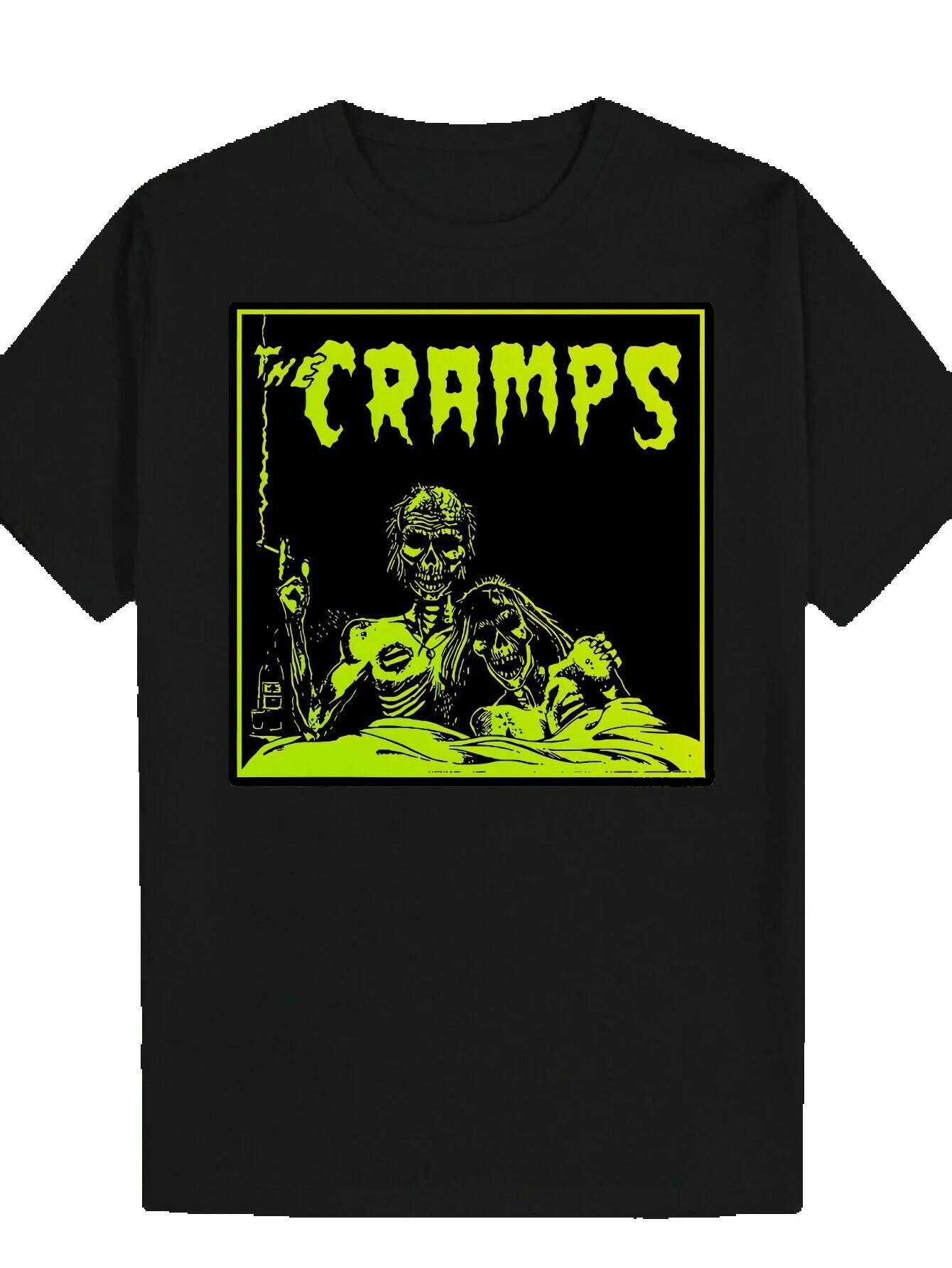 Men's Summer Casual Short Sleeve T-Shirt - Black with Bright Green Water Drop Font Pattern, Lightweight Fiber, Crew Neck, Washable, Regular Fit, 