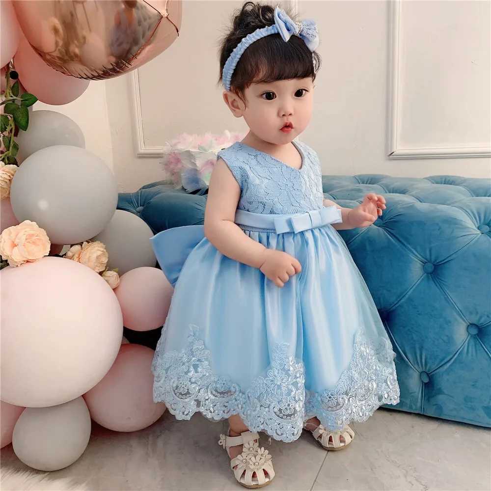 Fairy Party Kids Dress Summer Lace Vintage Casual Dance Wear Stage Show Baby Flower Girl Dress Kids Clothes Childrens Clothing W250811