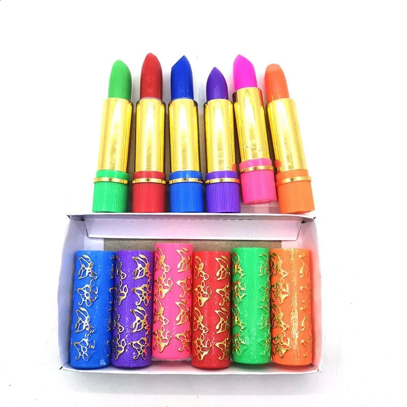 6PCSBox Lipstick Dark Green Magic Lipgloss Lipstick Long Lasting Waterproof Butterfly Lip Tint Cosmetics Makeup Maquiagem 250809
