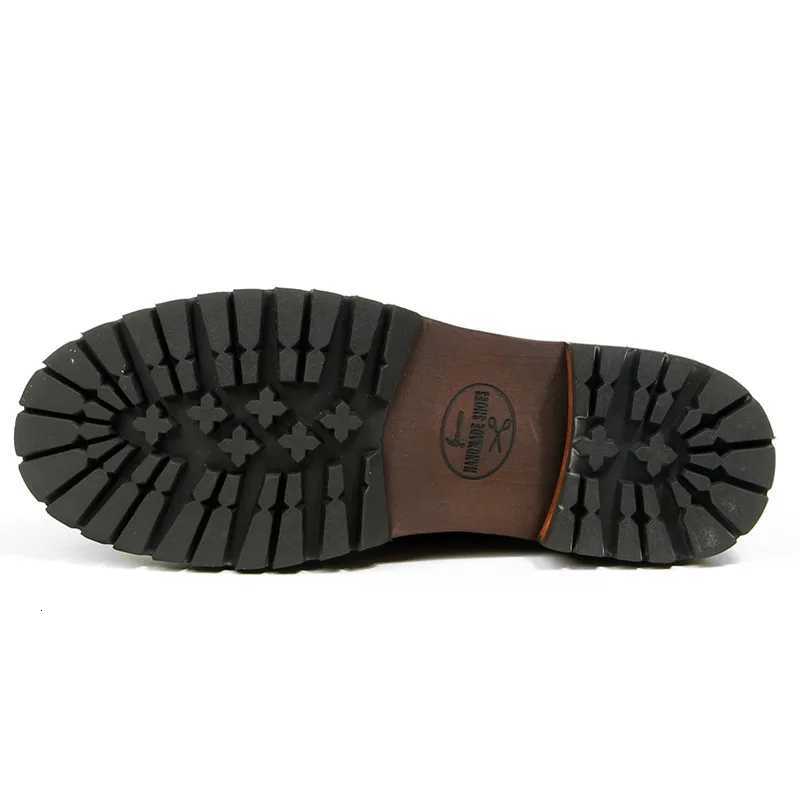 YETTIES American Vintage Workwear Boots Martin Boots Mens Winter High-top Leather Boots Mid-top Short Boots W250811