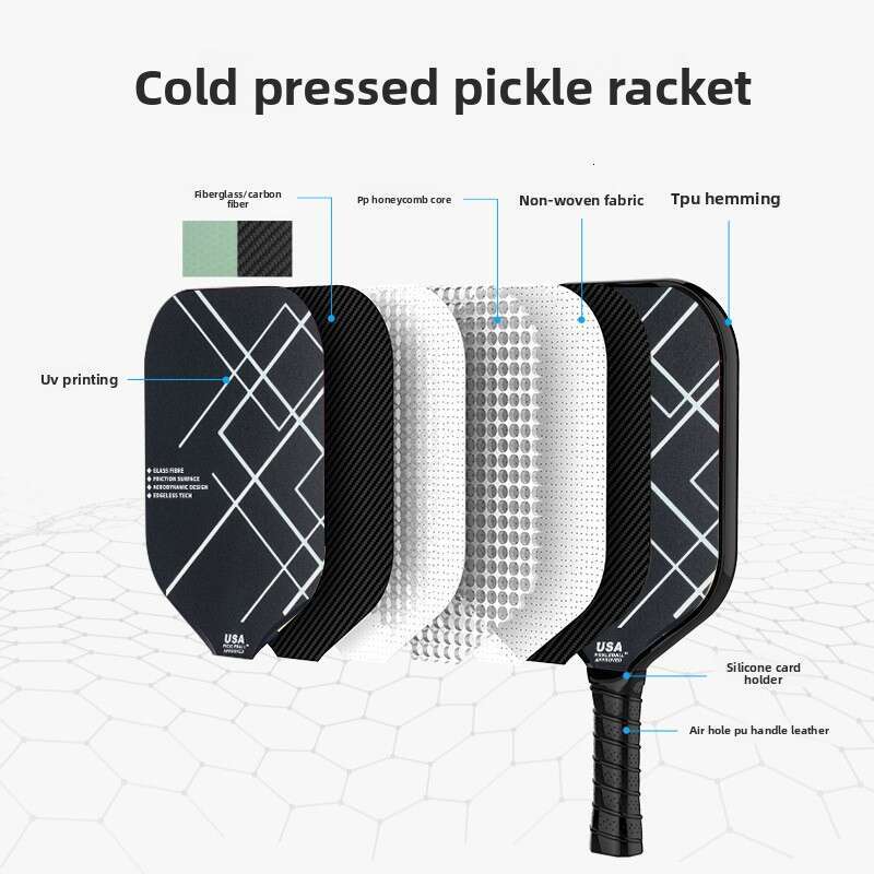 Glass Fiber PP Honeycomb Core Beginner Training Entertainment Competition Pickleball Racket Set