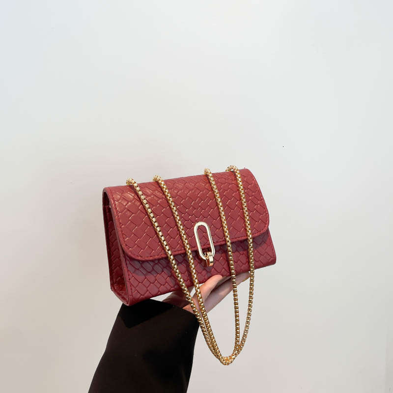 High-Value Commuting for Women 2025 Spring New Designer Fashion Chain Small Square Solid Color Simple Women's Bag