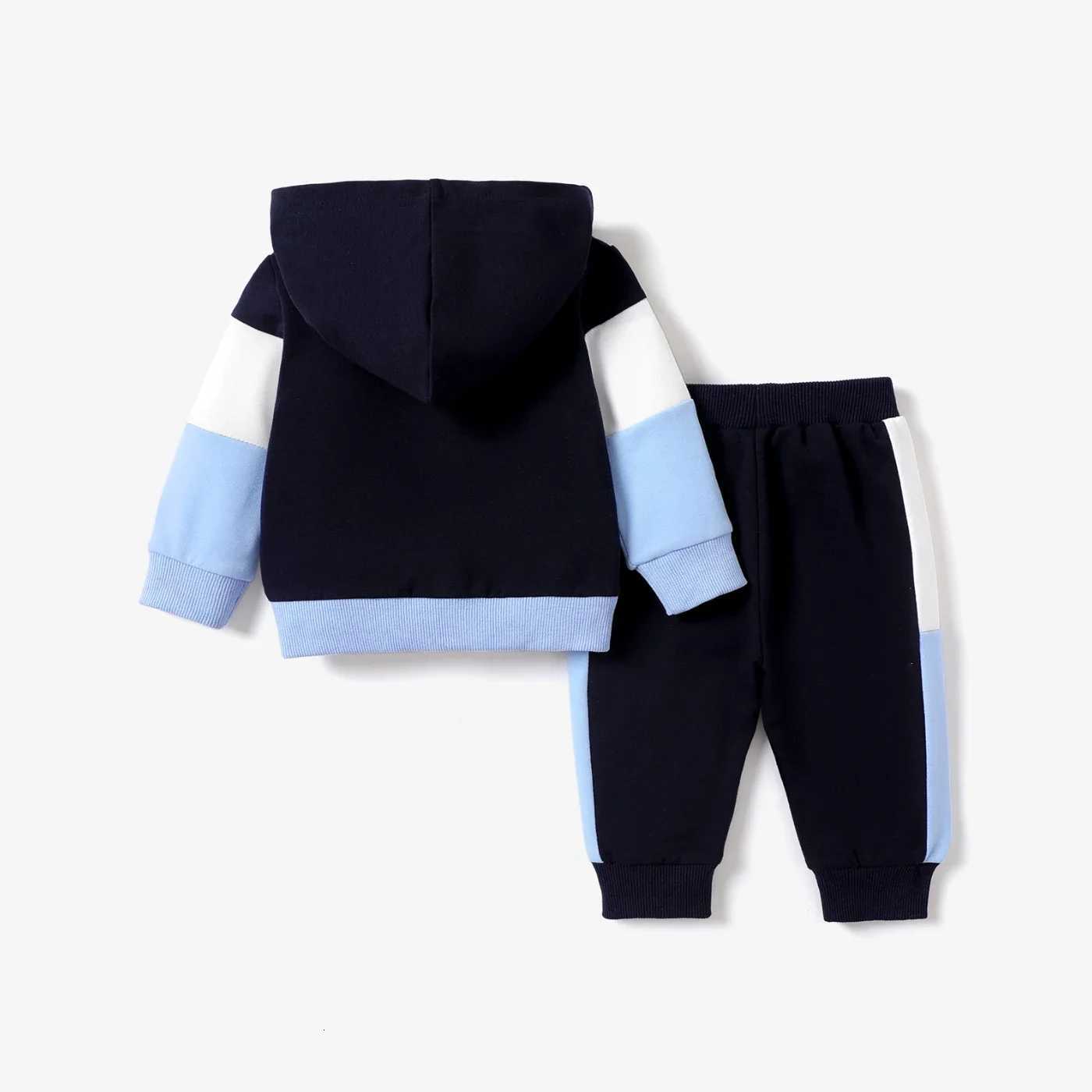 2pcs Baby Boy Letter Classic Long Sleeve Set Soft and Comfortable Perfect for Outings and Daily Wear Z250811