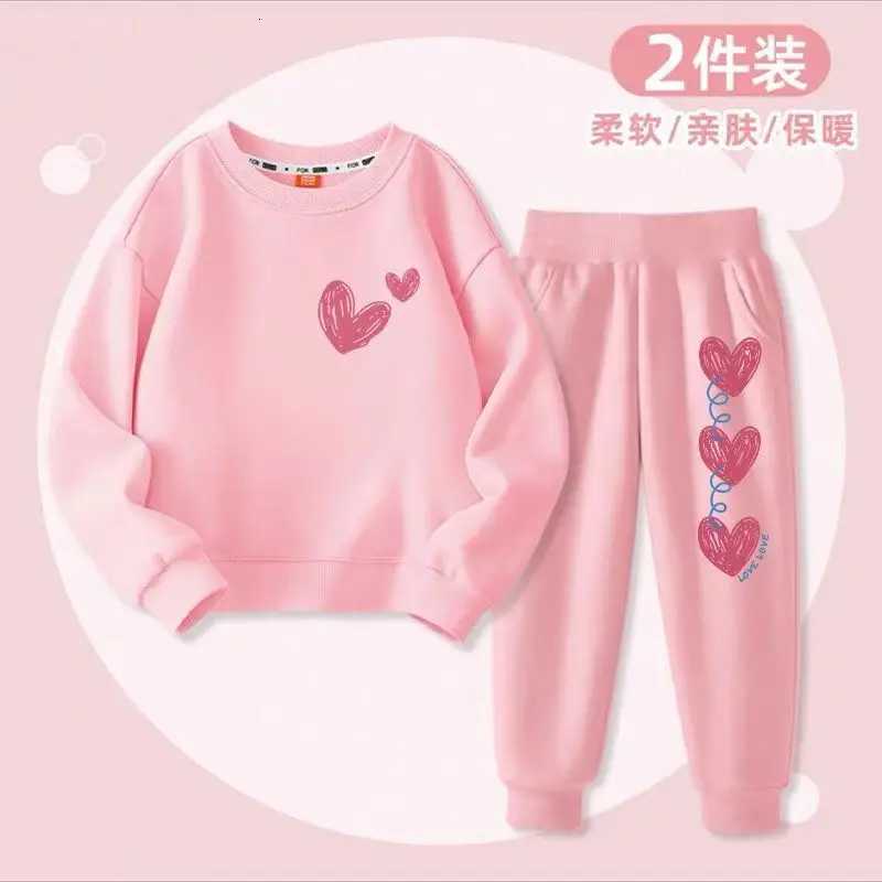 Autumn Kid Girls Clothes Set Children Boy Printed Sweatshirts Top And Pants Bottom 2 Pieces Suit Baby Long Sleeve Tracksuits Z250811