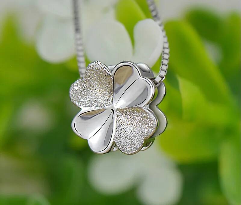 Sterling Sier clover Necklaces & Pendants For Women Fashion Lady Festival Gift Sterling-sier-jewelry