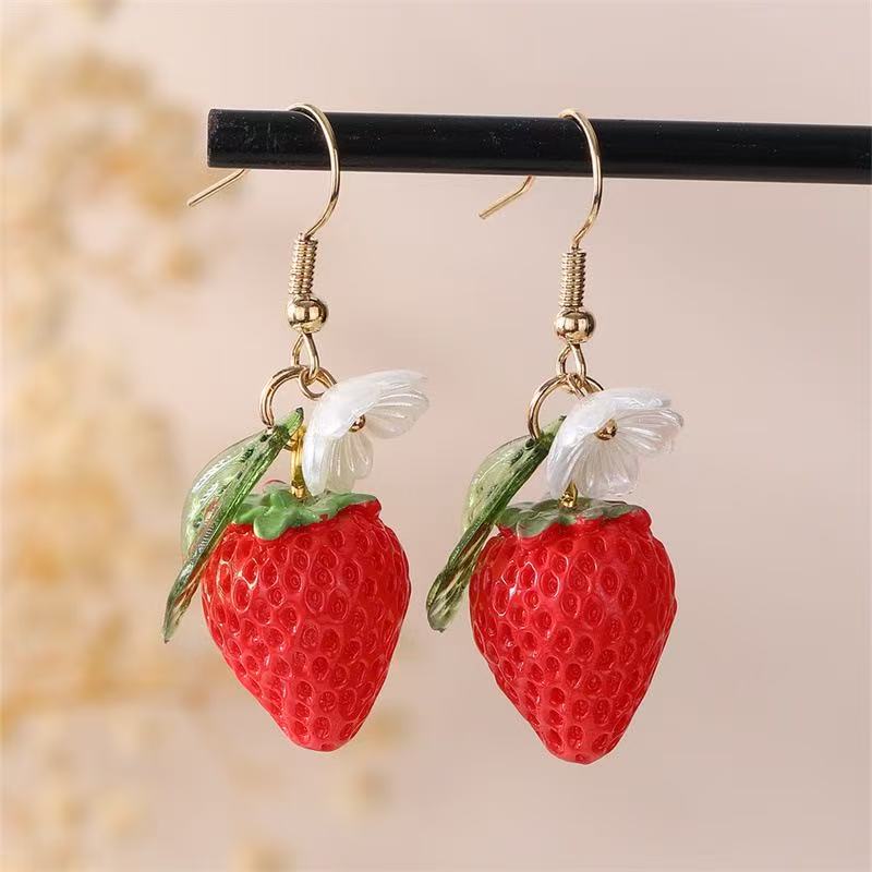 Women's Earrings Lemon Earrings Strawberry Fruit Earrings Jewelry Women's New Arrivals 2025 Gifts
