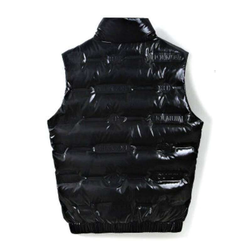 2024 New Winter 90 White Duck Stand Collar Thermal Bright Face Men Short Casual Daily Down Vest Coat