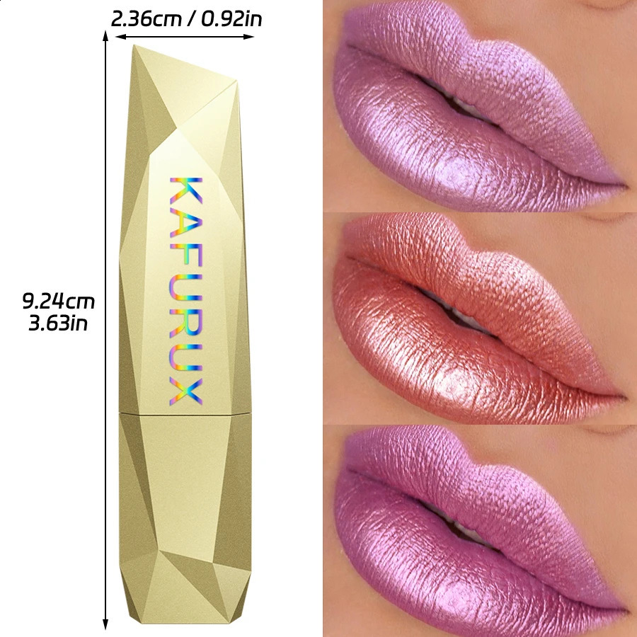 19 colors glitter lipstick hydrating red pink sparkling shine lip color highly pigmented lip tints metallic finish lip makeup 250809