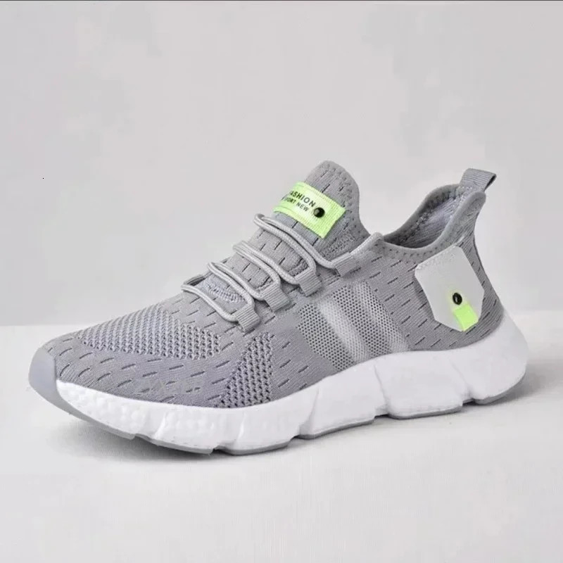 Men Shoes Fashion Unisex Sneakers Breathable Running Grey Tennis Shoes Breathable Comfortable Casual Shoe Women 250805