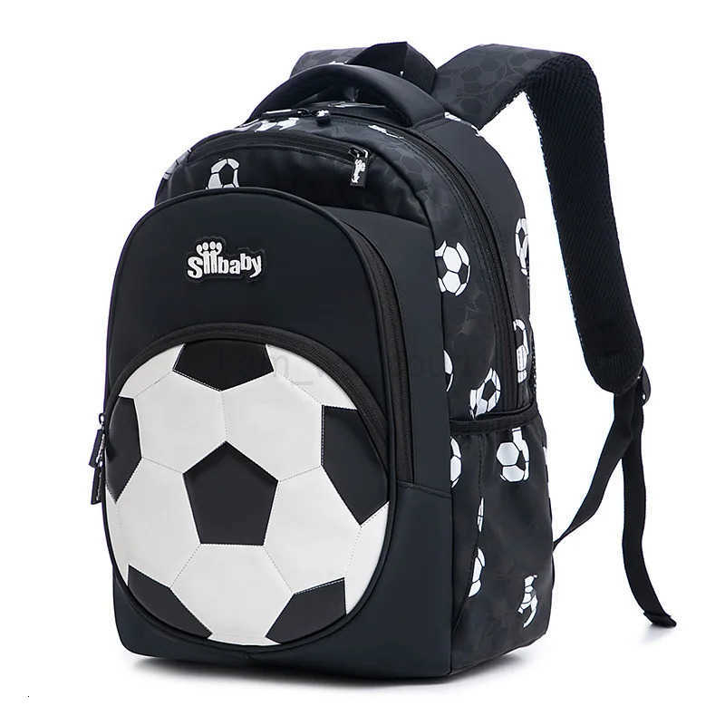 Fashion New Student Backpacks for 1st to 3rd Grade Boys Large Capacity Schoolbags Waterproof Lightweight Football Backpacks M250811