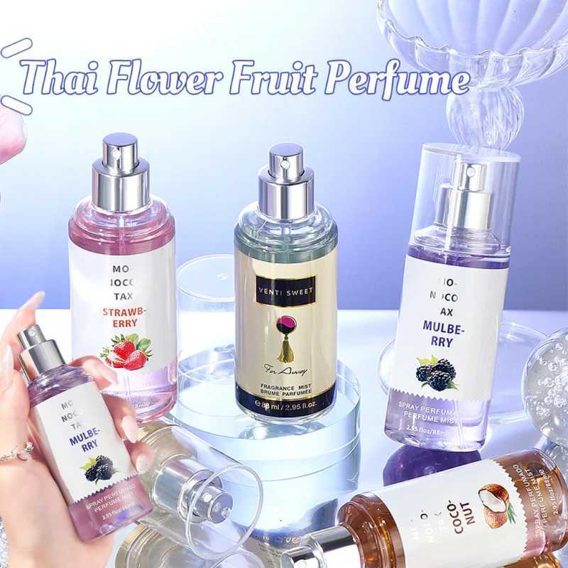 Thai Brand Floral Perfume 88ml Mulberry Coconut Body Spray Lasting Fruity Deodorant Sexy Charming Tpting Cherry Blossom Perfume XJ250811