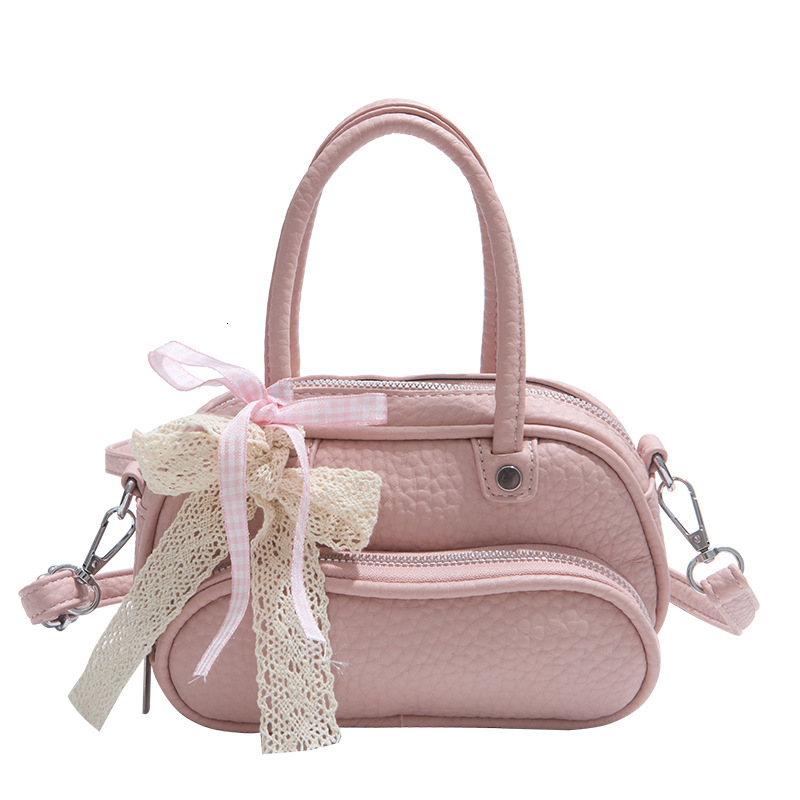 Lychee Pattern Handheld Bowling for Women 2025 New Korean Version Niche Design Versatile Commuter Shoulder Crossbody Bag ddmymoon