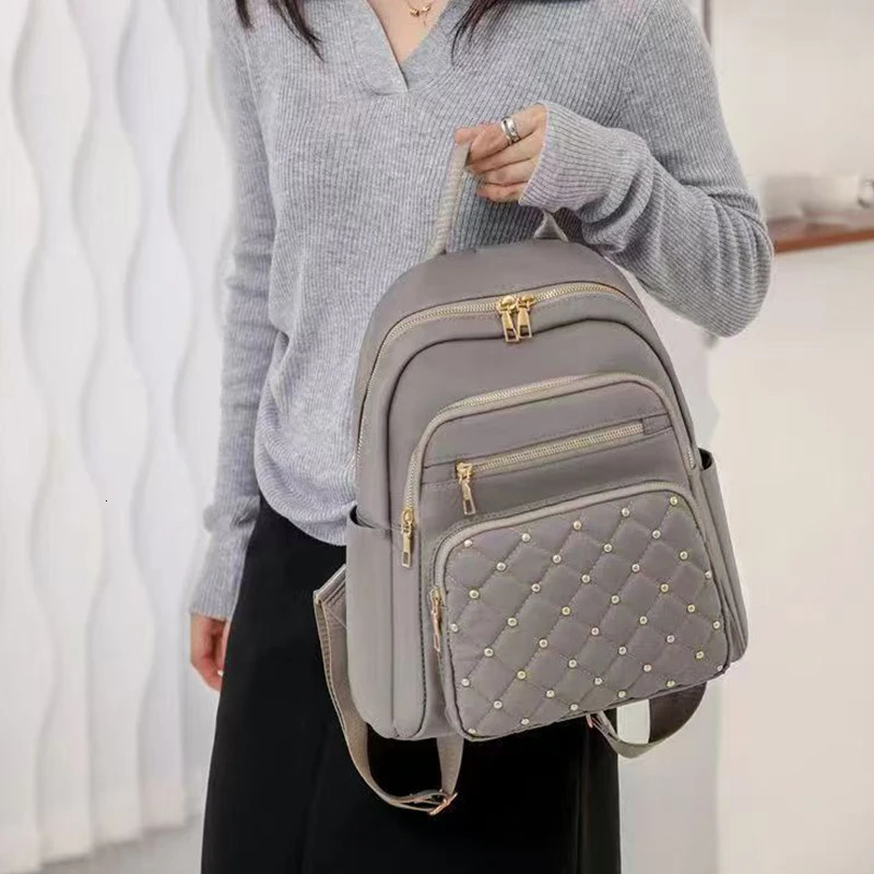 Travel backpack doubleshoulder bag fashionable travel schoolbag womens largecapacity multipurpose 250811