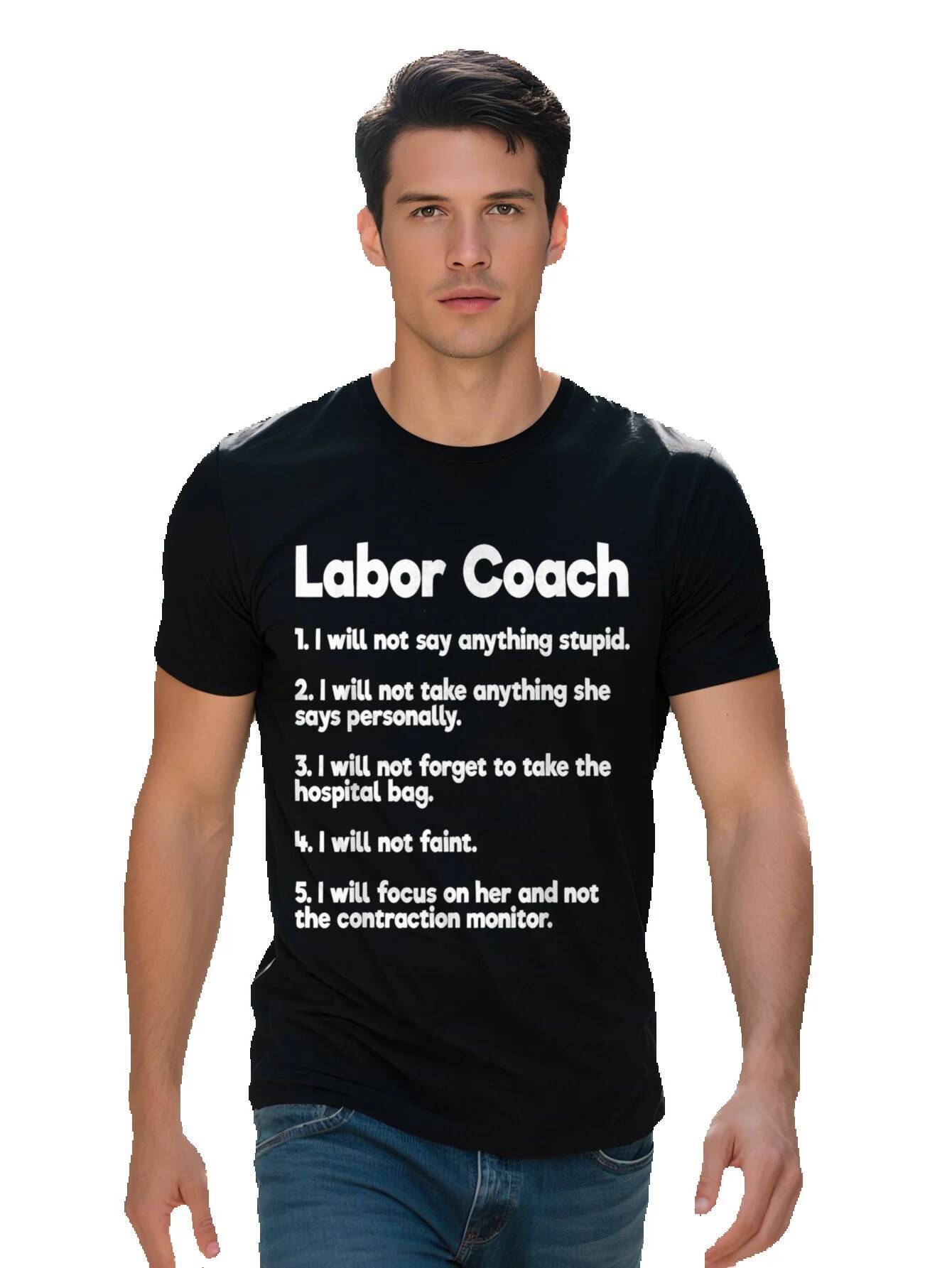 Labor Expecting Dad Rules Papa Funny Baby T Shirt 59e64